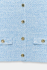 Veste en maille à manches trois-quarts