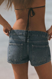 Short mini en denim TRF à clous