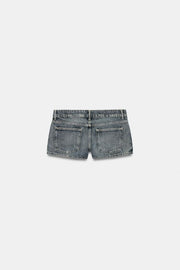 Short mini en denim TRF à clous