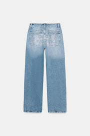 Jean TRF droit brillant, taille mi-haute