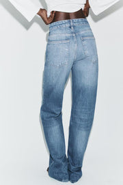 Jean TRF à jambe large taille haute
