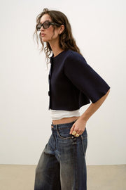 Veste courte en maille