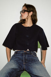 Veste courte en maille