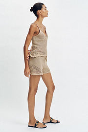 Short en maille pointelle