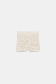 Short en maille pointelle