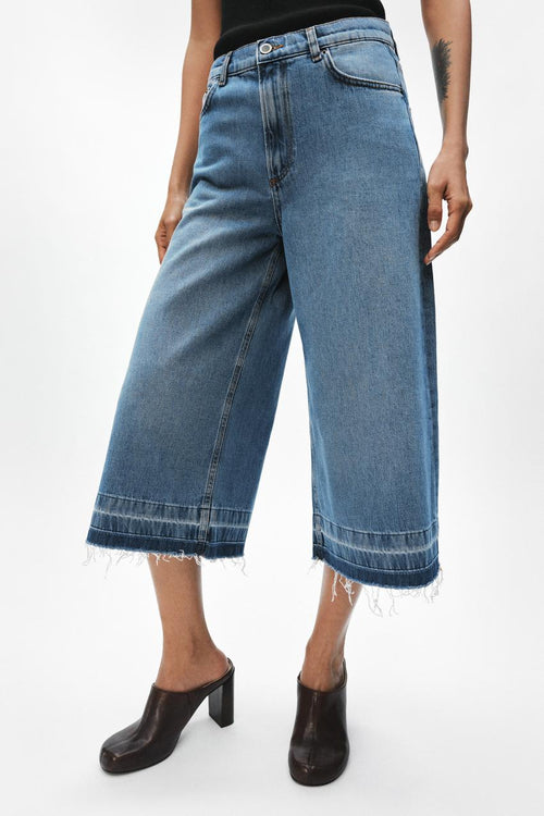 Bermuda en denim à jambe large ZW Collection