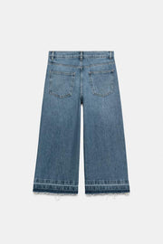 Bermuda en denim à jambe large ZW Collection