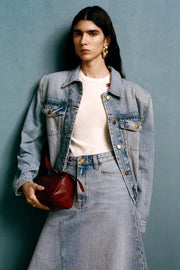 Jupe midi en denim Willy Chavarria x