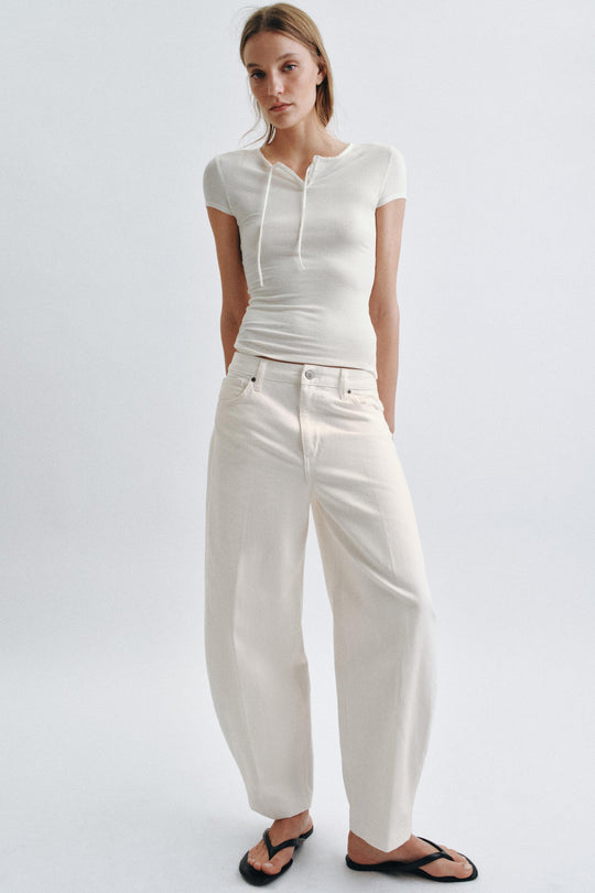Jean ZW Collection barrel taille haute