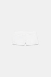 Short mini à cordons croisés