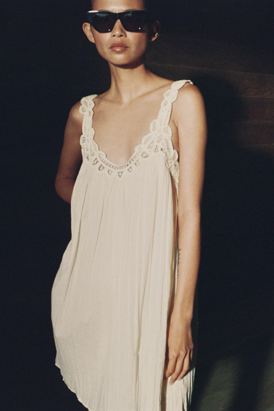 Robe brodée à bretelles ZW Collection