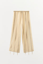 Pantalon en coton liens à nouer