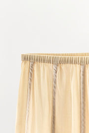 Pantalon en coton liens à nouer