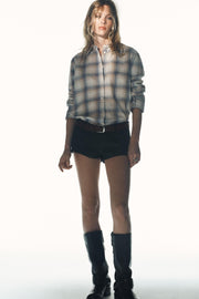 Short mini en denim TRF taille basse