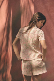 Short à fleurs