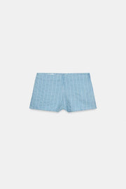 Short mini à rayures