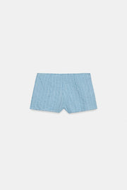 Short mini à rayures