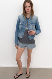 Short mini à rayures