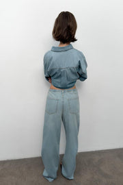 Jean fluide en denim TRF