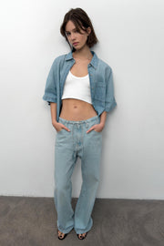 Jean fluide en denim TRF