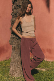 Pantalon fluide à cordons