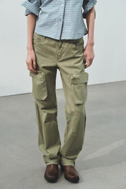 Pantalon droit cargo