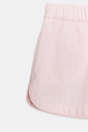 Short en popeline à rayures