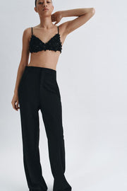 Pantalon à jambe large taille haute ZW Collection