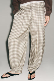 Pantalon fluide à carreaux ZW Collection