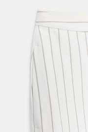 Pantalon paréo en lin à rayures ZW Collection
