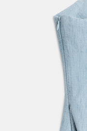 Robe mini en denim TRF à découpes