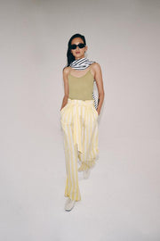 Pantalon style pyjama à rayures ZW Collection