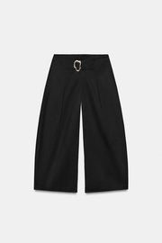 Pantalon coupe barrel à boucle