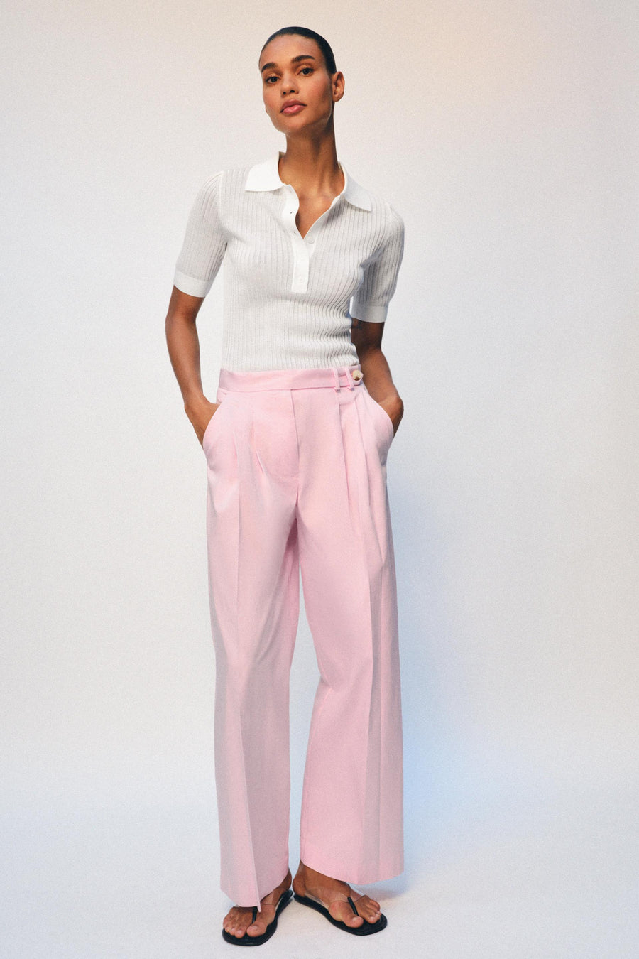 Pantalon large à pinces
