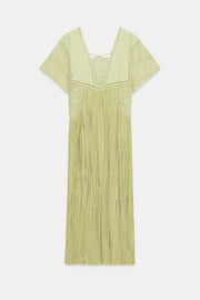 Robe plissée brodée ZW Collection