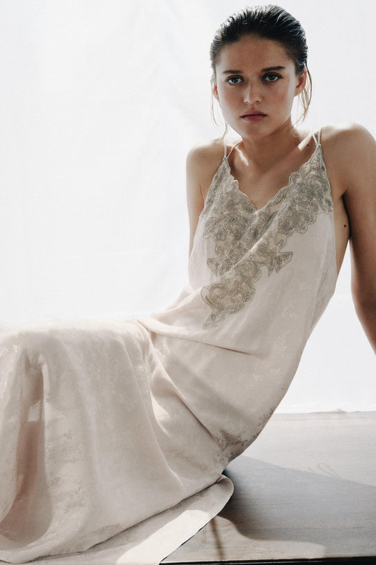 Robe en jacquard brodée ZW Collection