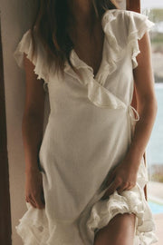 Robe mini à volants