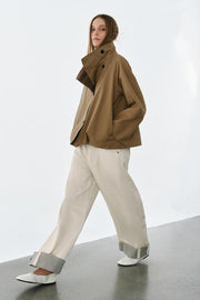 Veste réversible à carreaux ZW Collection