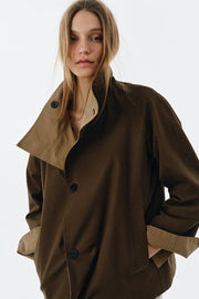 Veste réversible à carreaux ZW Collection