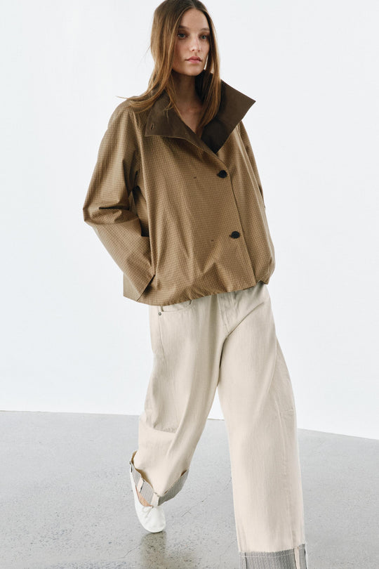 Veste réversible à carreaux ZW Collection