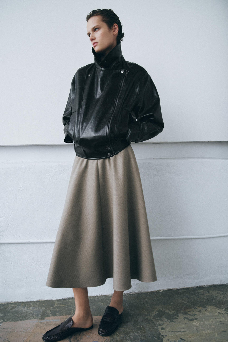 Veste effet cuir ZW Collection