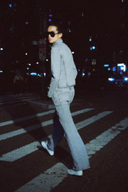Veste en denim cintrée à boutons ZW Collection