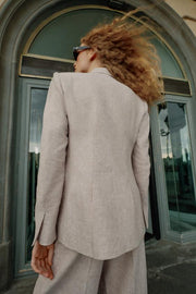 Blazer en lin à pinces