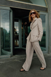Blazer en lin à pinces