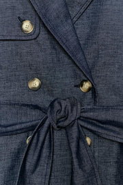 Gilet en lin avec ceinture