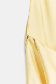 Robe midi dos-nu drapée au dos