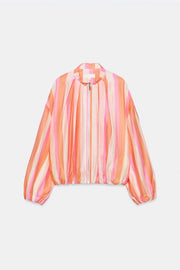 Veste bomber à rayures