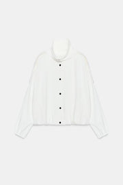 Veste bomber à col montant