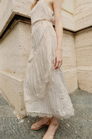 Robe midi lingerie en dentelle