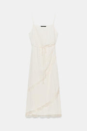 Robe midi lingerie en dentelle